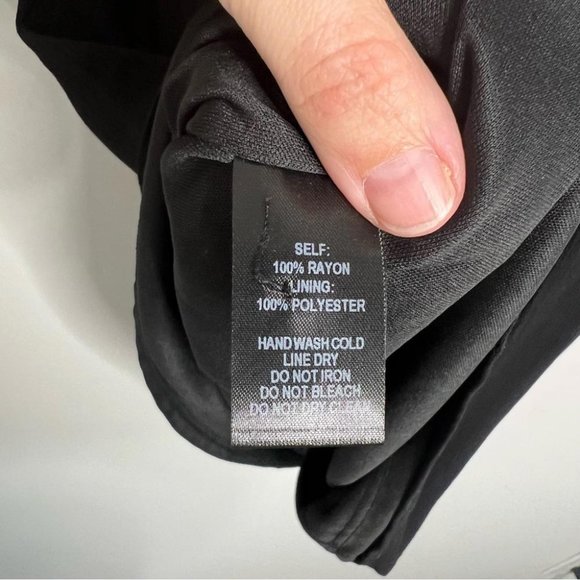 Lulu's Womens Size Medium Vacay Days Black Backless Shift Dress Short Sleeve - Picture 9 of 11